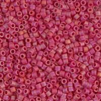 Miyuki delica beads 10/0 - Matted opaque red ab DBM-874